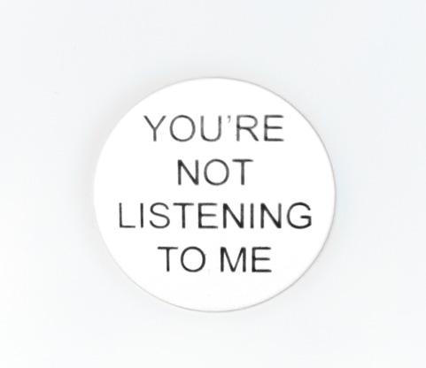 Philip Bradshaw, Installation view, You're Not Listening To Me (Projection), Open Studio 2016